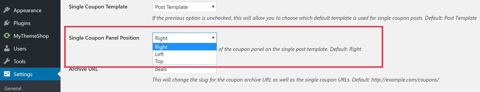 change wp coupons layout