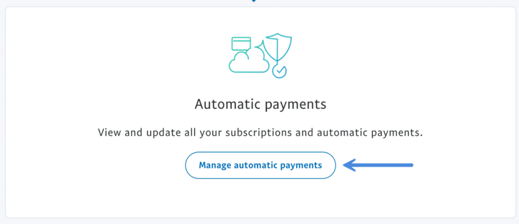 PayPal manage automatic payments