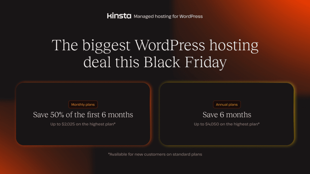 Kinsta Black Friday Offer Page