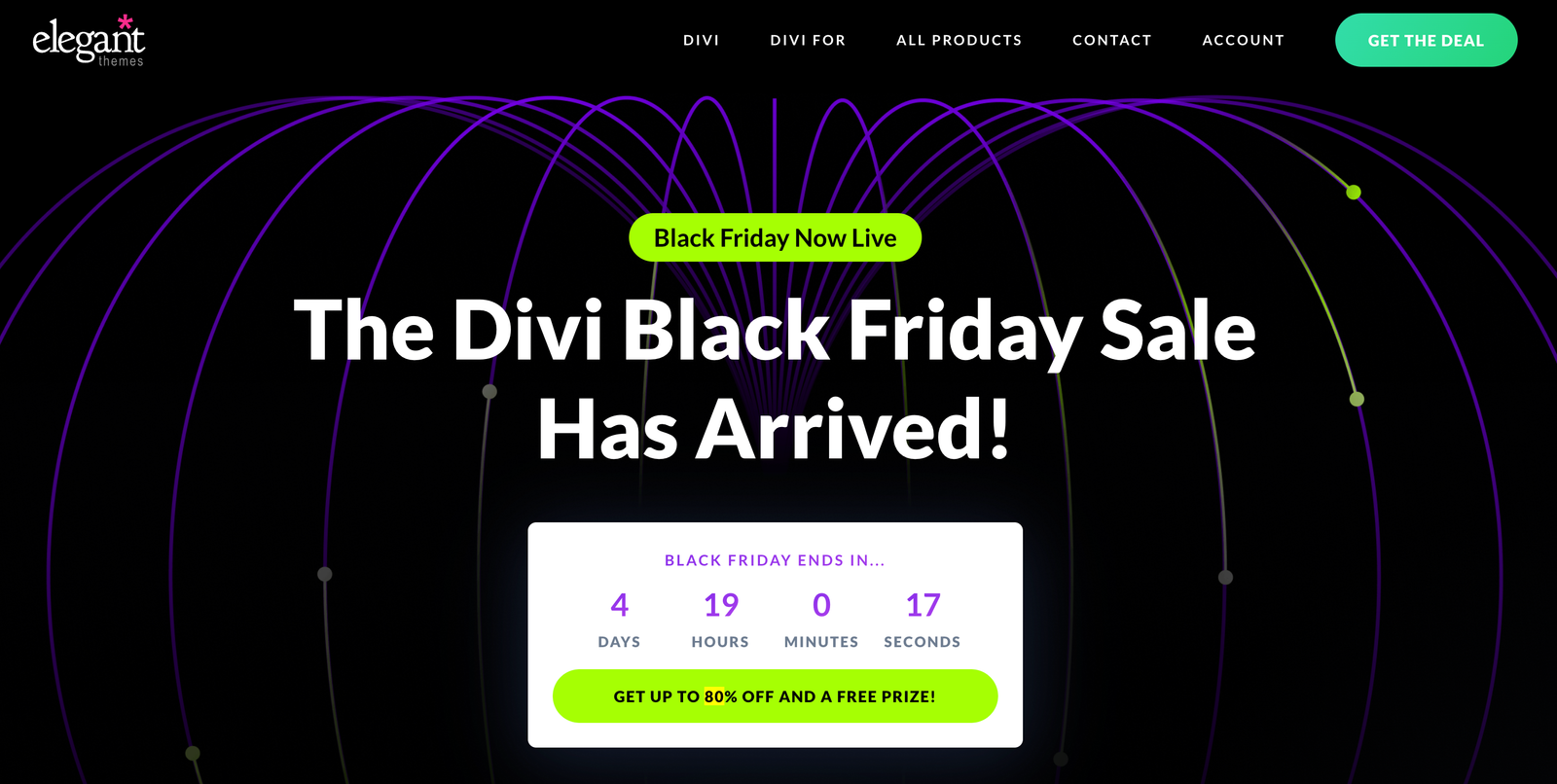 Step 1 Visit Divi special offer landing page