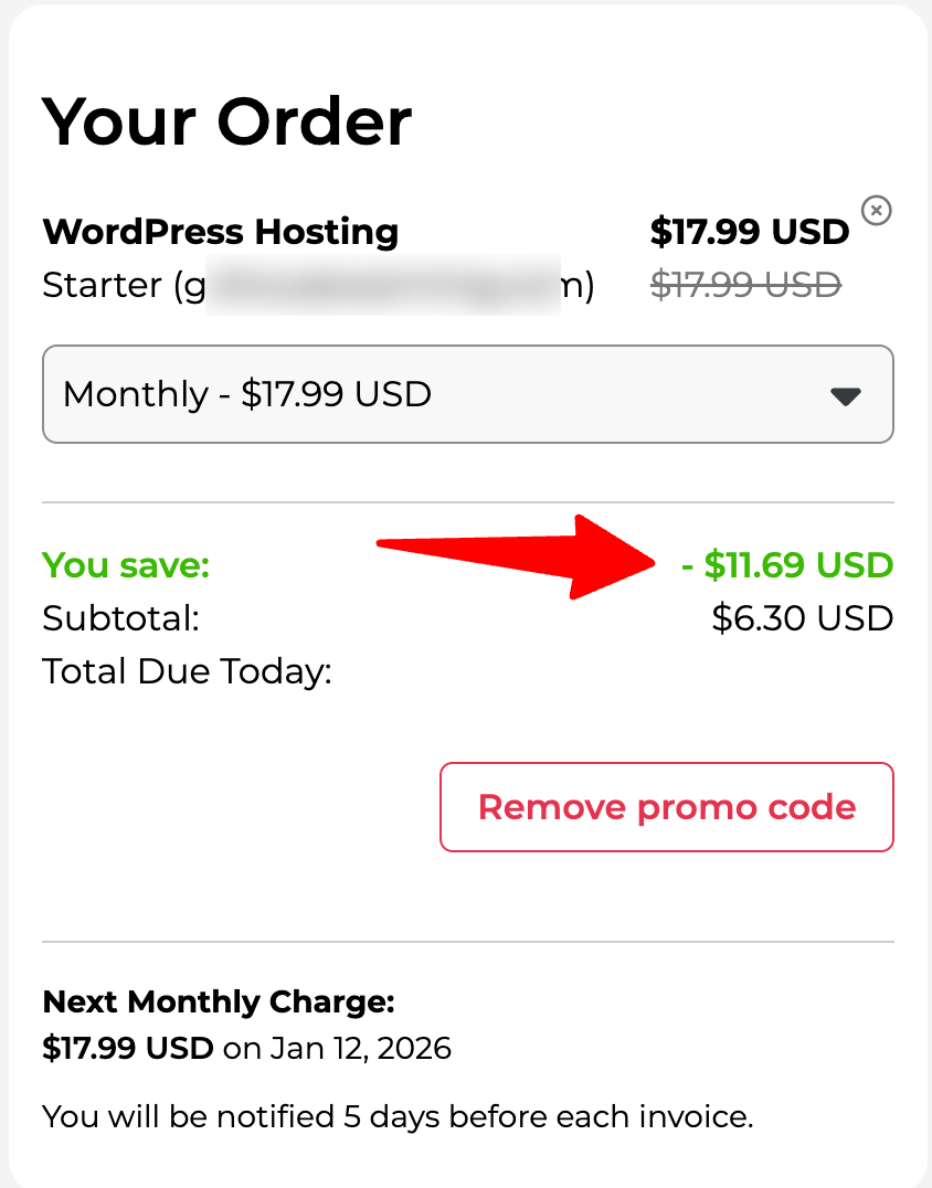 Complete Checkout and Claim the WPX Promo Code