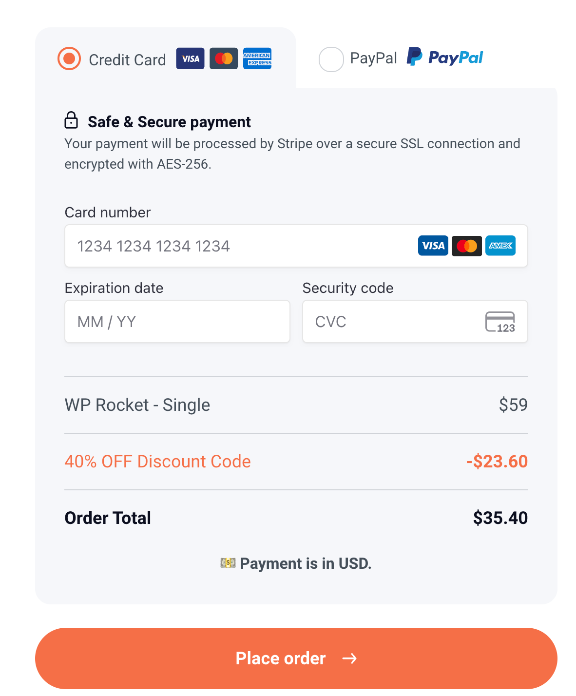 wp rocket discount applied successfully