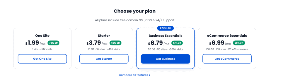 access bluehost coupon page