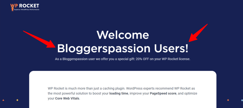 Step 1- Head over to the official WP Rocket deal page