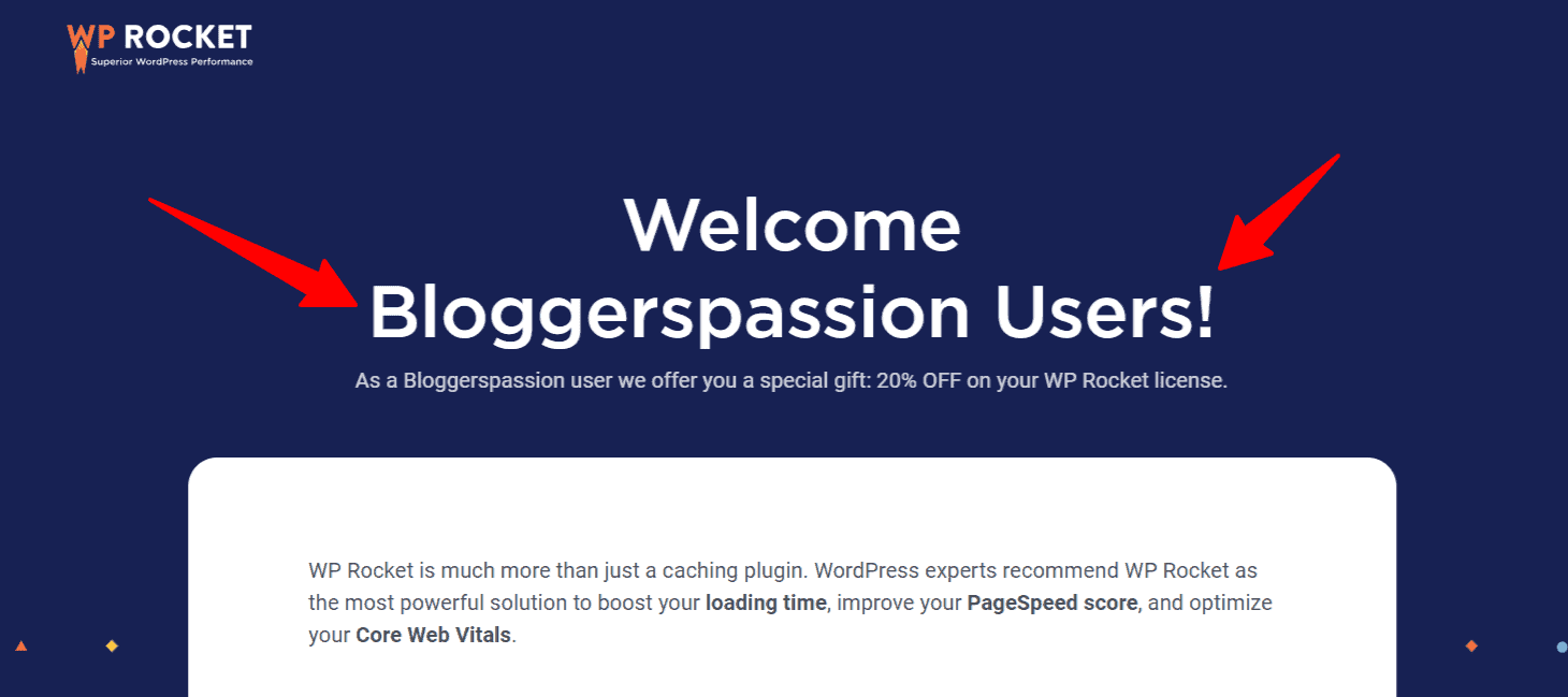 Step 1 Check WP Rocket Discount Page Powered By WPCoupons