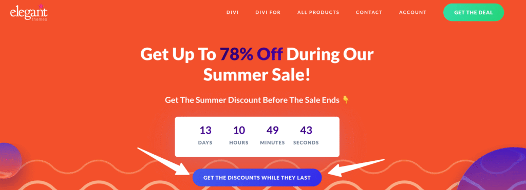 Step 1 Visit Divi special offer landing page