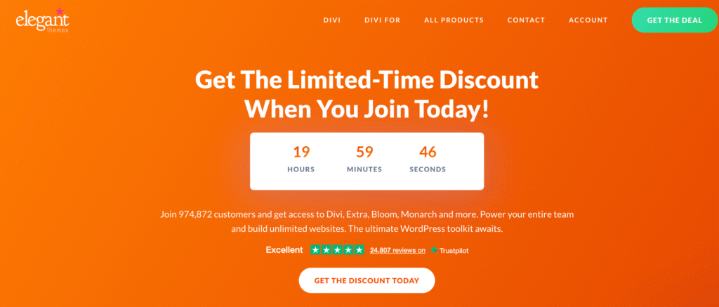 Step 1 Visit Divi special offer landing page