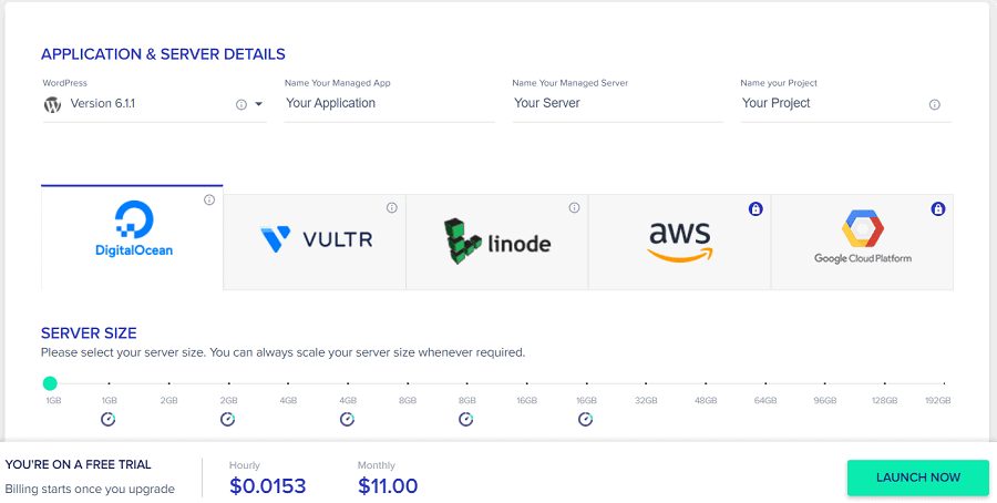Step 3- Launch your first Cloudways server and Redeem the savings