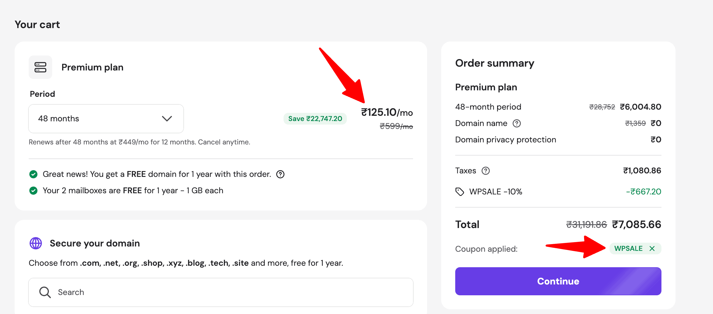 activating hostinger discount
