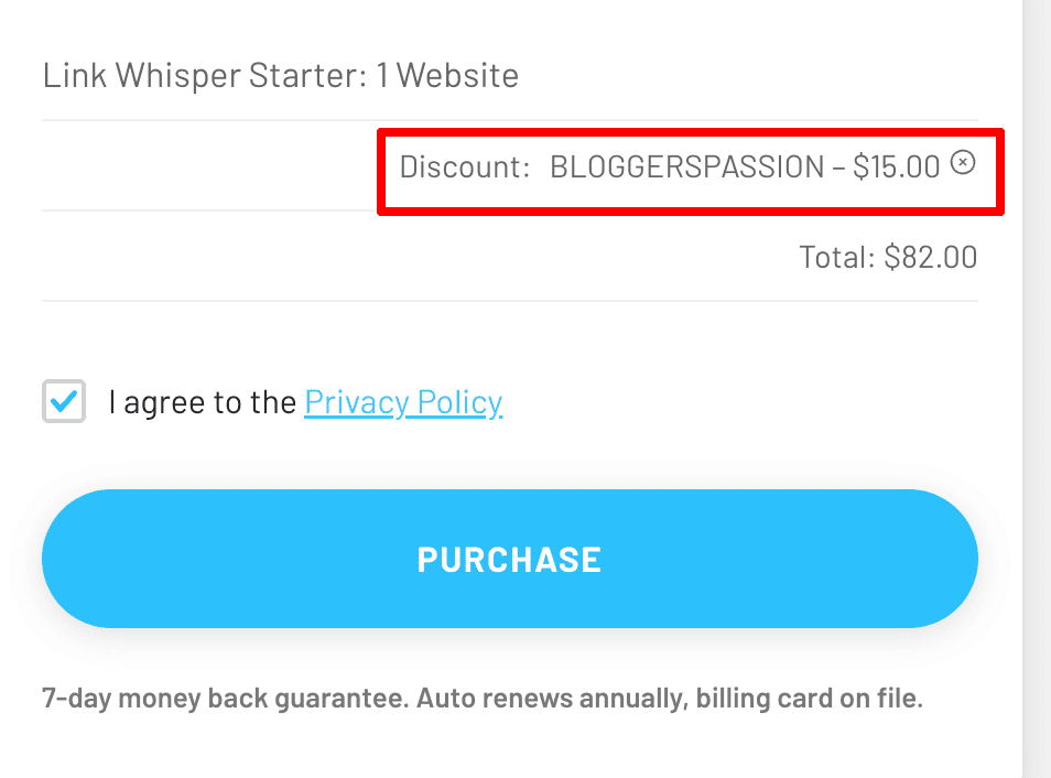 claim link whisper discount