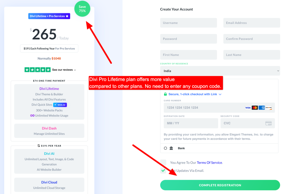 divi discount has been applied successfully