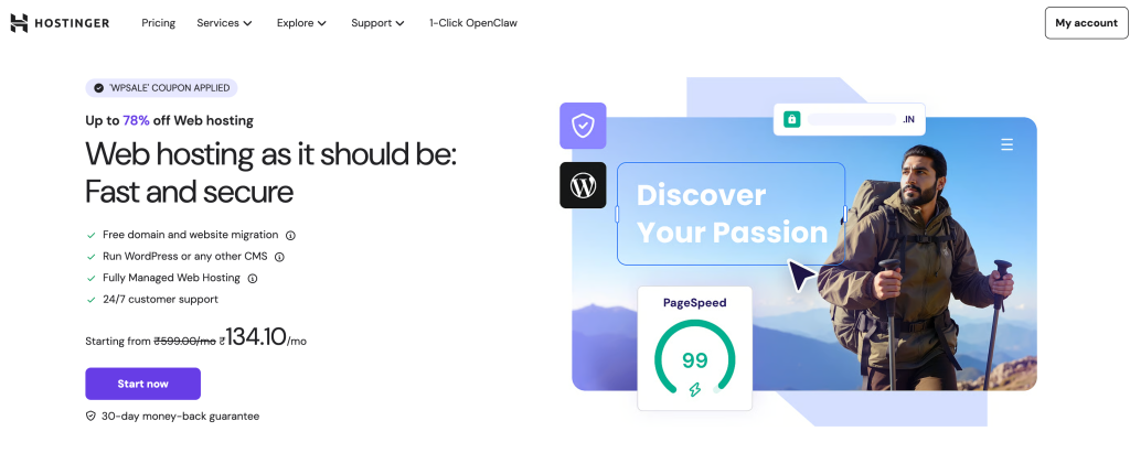 hostinger offer page