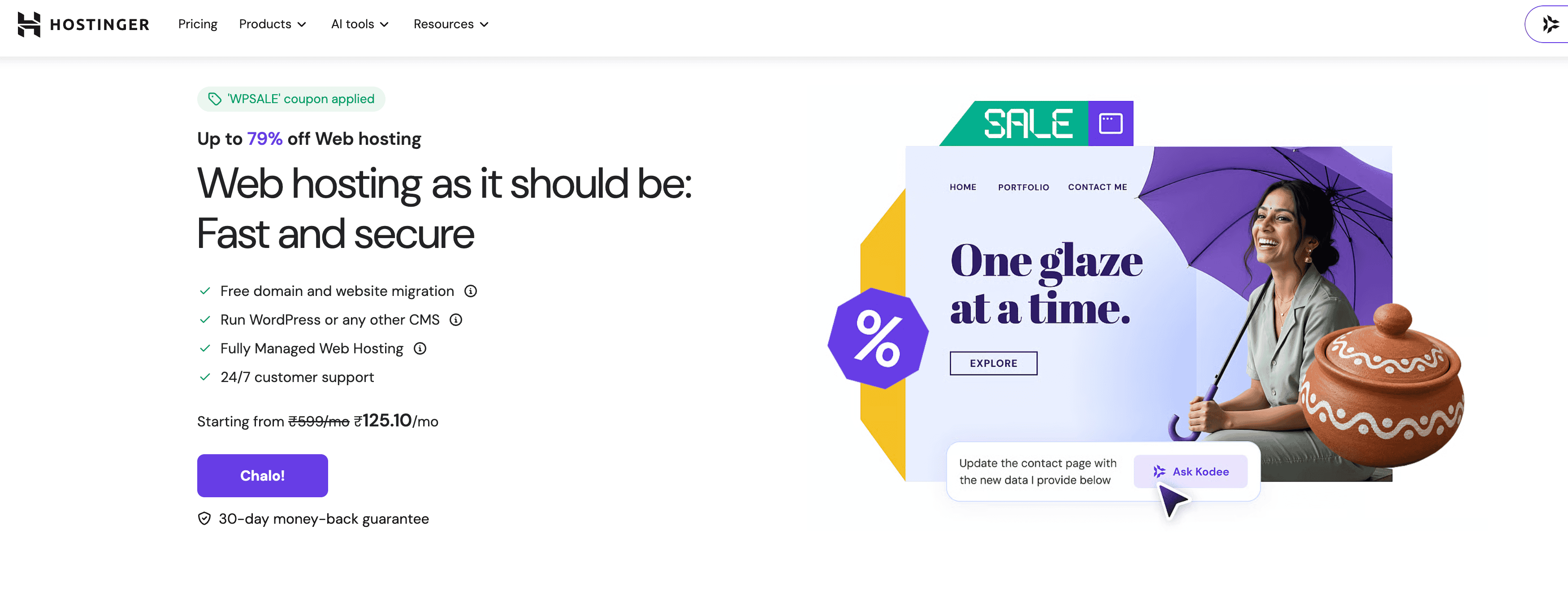 hostinger offer page