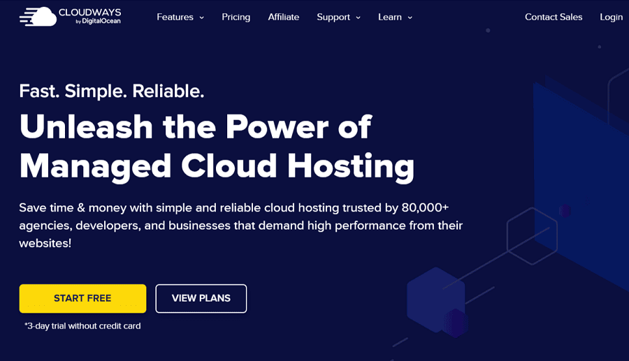navigate to the Cloudways site.