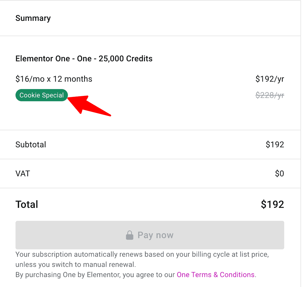 redeem a elementor discount code