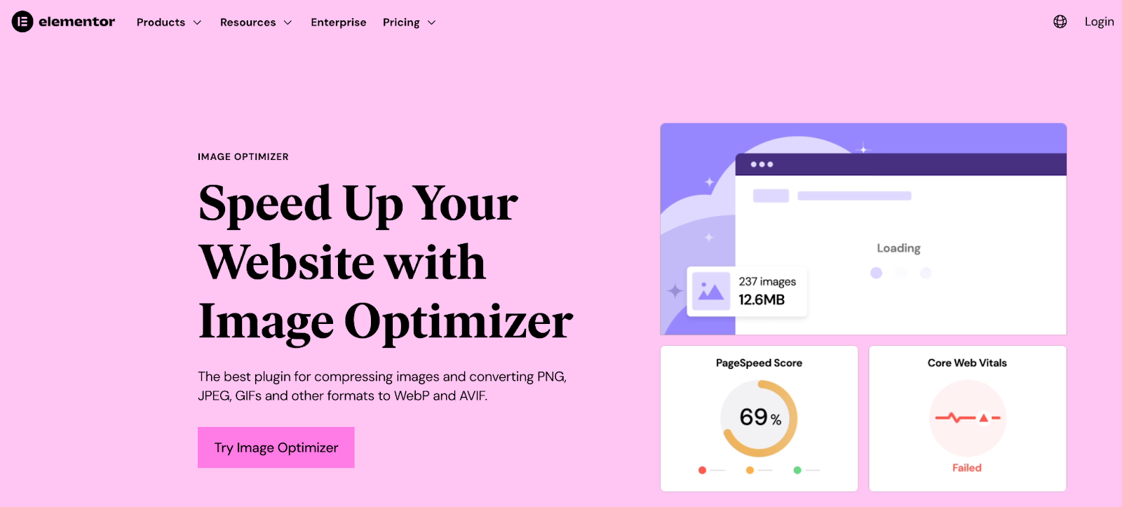elementor image optimizer