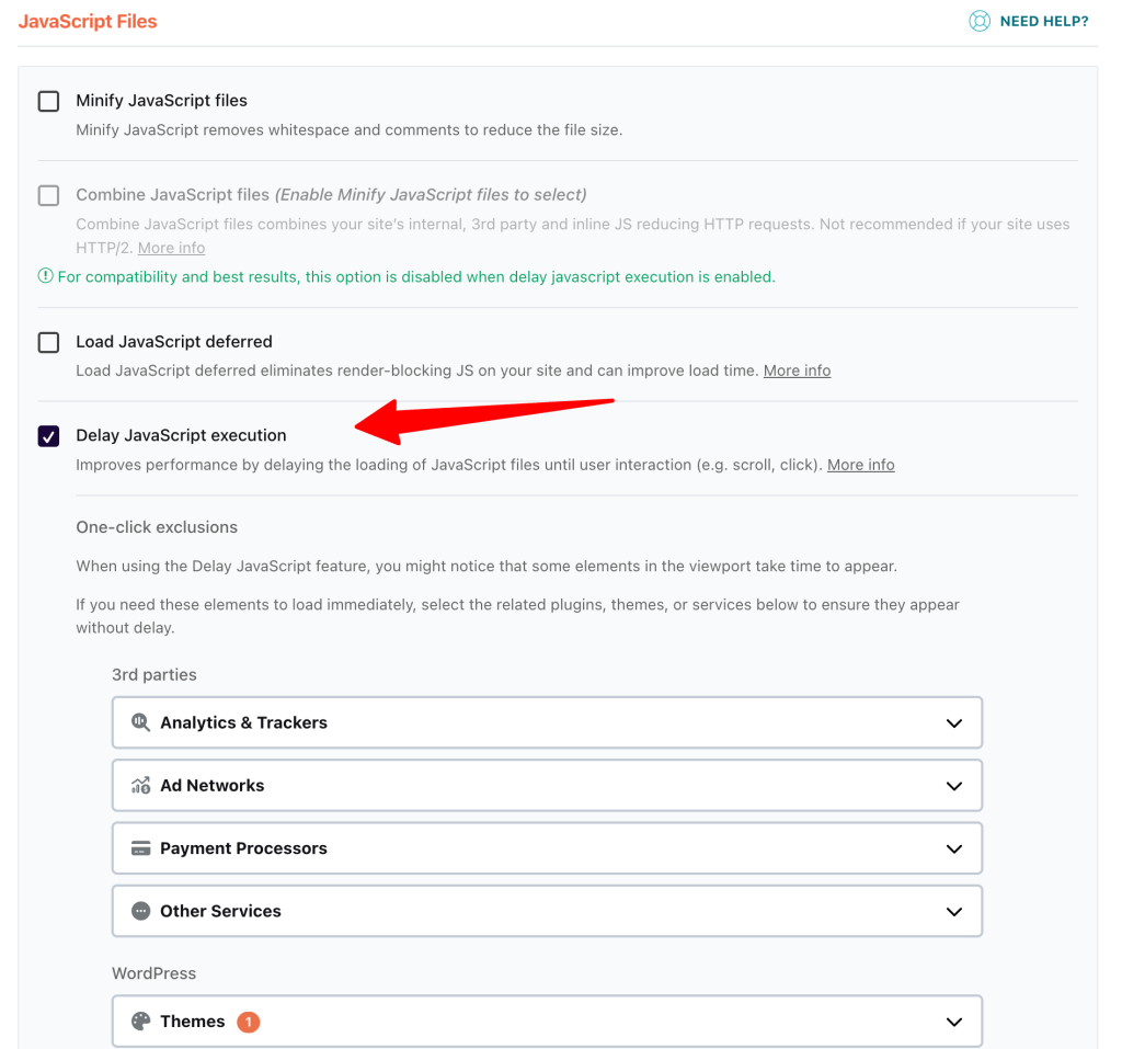 delay js in wp rocket