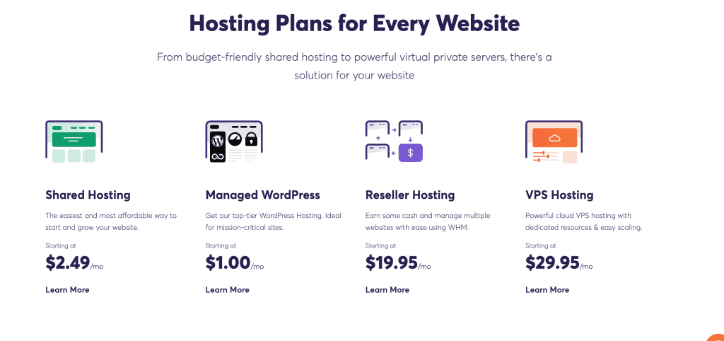 step 1 select your chemicloud hosting package