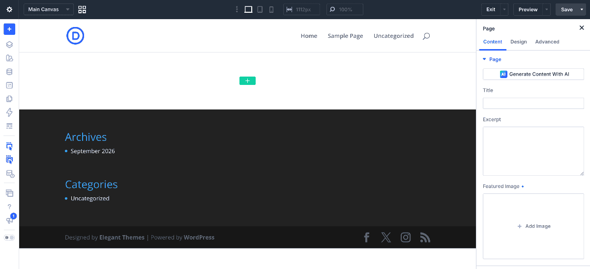 Divi Visual Builder Interface Divi Theme Visual Builder